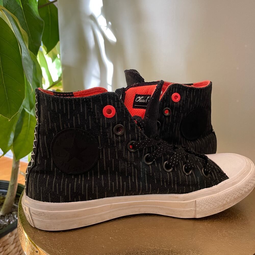 Converse Chuck Taylor All Star II Hi Shield | Reflective Black Lava, Size 5M/7W - Picture 2 of 9